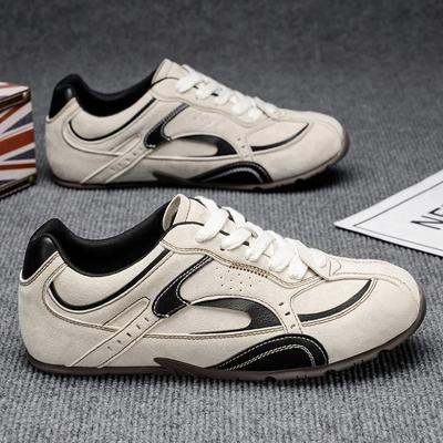 Sneakers pour hommes rétro à blocs de couleurs Semelle plate à semelle souple Chaussure de sport légère pour hommes Zapatillas Deporte tenis masculino