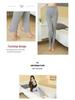 Plus Size Women's Vertical Stripe Fleece Lined Leggings - Autumn & Winter Styles