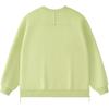 FILA FUSION FOB Loose Fit Fleece Lined Knitted Fabric Crew Neck Pullover Sweatshirt Unisex Butter Fruit Green T11U433203F-GN