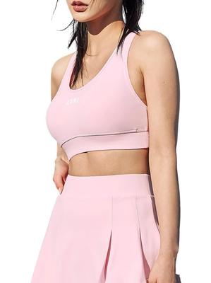 XEXYMIX Women's Padded Yoga Bra/Tank Top, Sleeveless, Angel Pink, Size XT4375H, XL