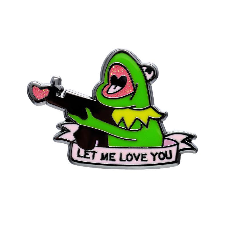 Design Frog Playful Metal Badge With Highquality Enamel Ideal For Lovers Fashion