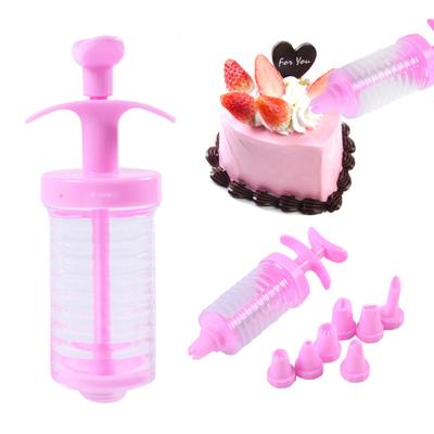8Pcs Plastic Tool with Icing Piping Pastry Cake 8 Nozzles DIY Decorating