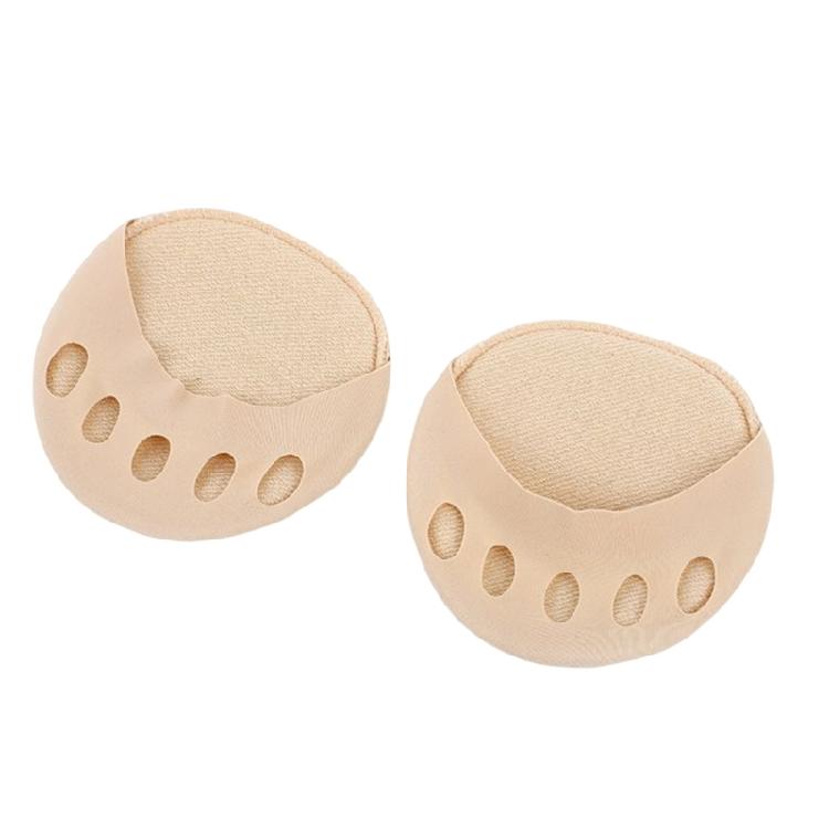 1 Pair Five Toe Forefoot Pads for Women High Heels Half Insoles Toe Topper Socks