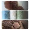 Faux Fur Scarf with Magnetic Closure Solid Color Soft Plush Design Scarf Wrap Windproof