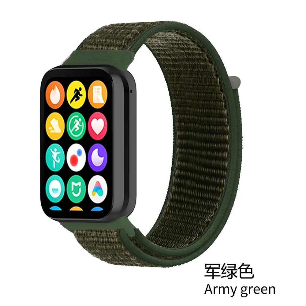 Nylon Loop Strap for Xiaomi Mi Band 9/8 Pro Bracelet AccessoriesCorrea for Redmi Watch 5/4 Belt Smartwatch Replacement Wristband