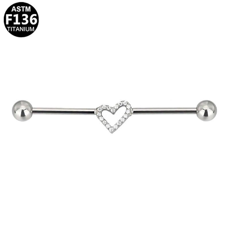 ASTM F136 Titanlegierung Mode Piercing Schmuck Mehrere Stile für Ohrbrücke, Brustwarzen-Barbell, Nasenring | Festival & Party