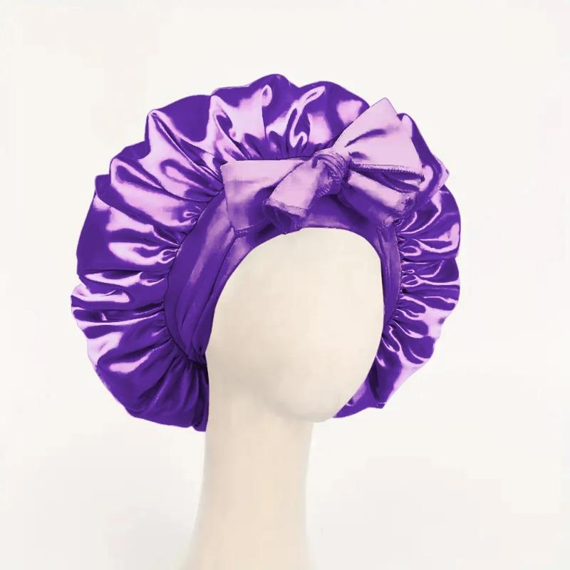 Satin Bonnet Silk Bonnet Adjustable Bonne for Sleeping Hair Bonnet with Tie Band Bonnets for Women Men Hair Wrap