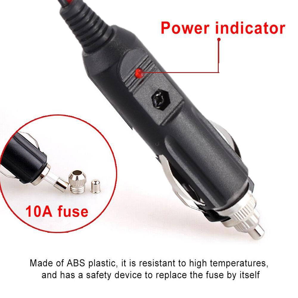 12V 5A Przewód przedłużający gniazdo zapalniczki samochodowej 2/5 metrów Wtyk męski do gniazda żeńskiego Przewód przedłużający Wnętrze samochodu 2024