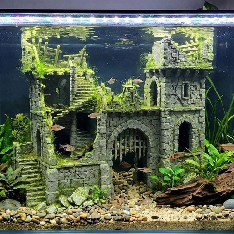 Fish Tank Scenery Simulated Ornaments Eco-Friendly 3D Printed Safe Non-Toxic Aquarium Decoration Aquarium Accessory