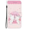 Cute Painting Leather Flip Phone Case For Samsung Galaxy S22 S23 FE S24 Plus S25 Ultra Flower Butterfly Wallet Stand Back Cover