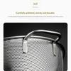Stainless Steel Colander With Double Handle Food Pasta Strainer Basket With Self-Draining Solid Ring Base Fine Mesh Filter