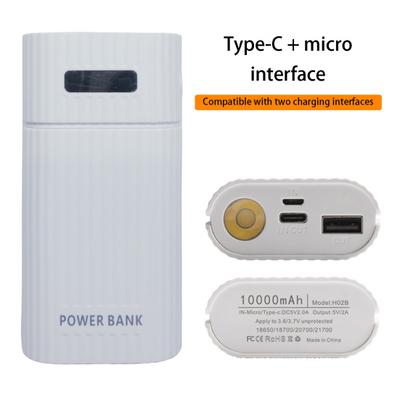 Custodia Power Bank Universale Comoda Senza Saldatura Ignifuga Antiurto Ricarica Rapida con LED