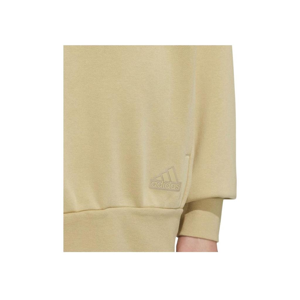 adidas Sportswear Oversized Hoodie Color Block Loose Fit American Style Pullover Sweatshirt Men Hoodies Light-Khaki IM9052