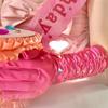 Full Finger Pleated Mittens Long  Gloves Sweet Full Finger Long Mittens  Lady