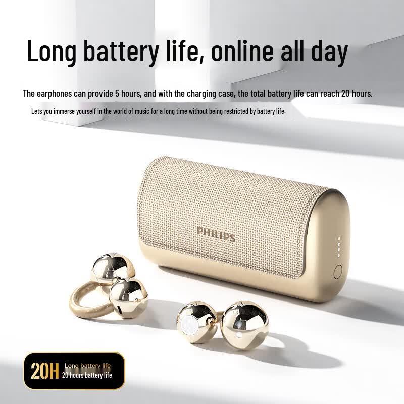 Philips Little Bell Open-Ear Clip Wireless Bluetooth Headphones TAQ5020