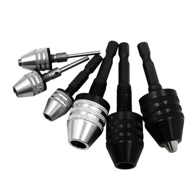Mini Schlüsselloses Bohrfutter Elektrobohrer Bohrer Spannzangen Konverter Verlängerung Schraubendreher Bohreradapter Spannvorrichtung Werkzeug 1/4" Sechskantschaft Wechsel
