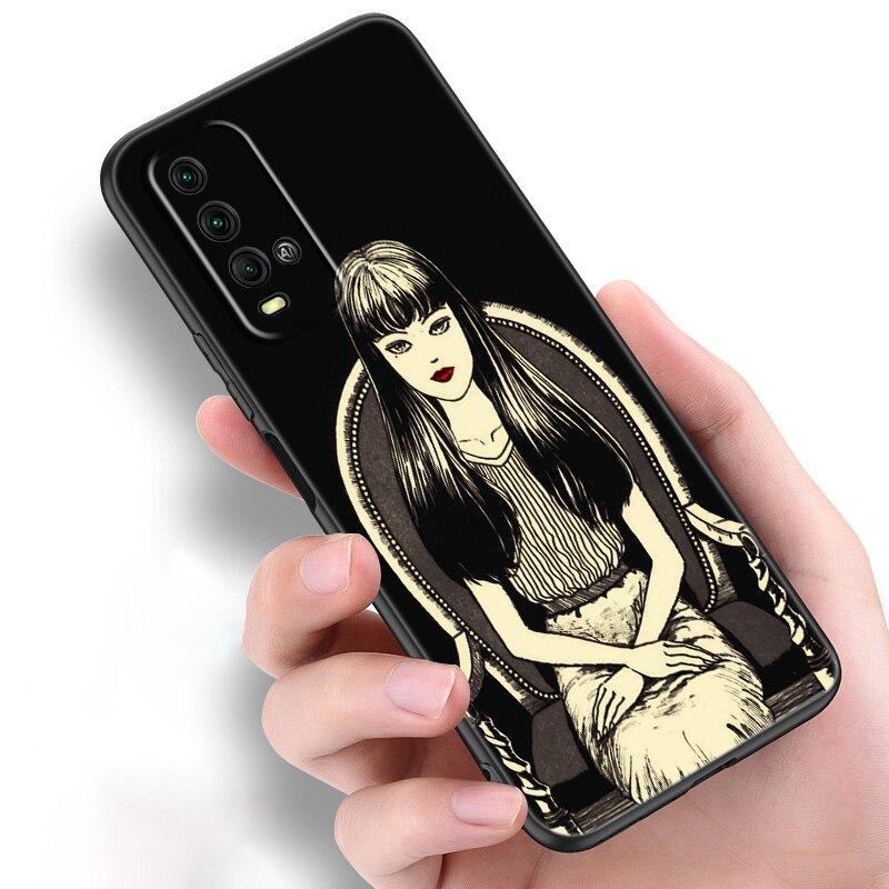 Hororový komiks junji ito Tomie Tees Glitchcore pouzdro na telefon pro Xiaomi Redmi Note 11 10 9 8 Pro 11T 10T 10S 9S 8T 9 9A 9C 9T kryt