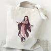 Japan Cartoon Comics Nezuko Kamado Demon Slayer Printed Canvas Bag Student Shoulder Bag Tote Bag 7550