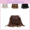 Retro Pu Small Crossbody Bag With Chain And Tassels For Daily Use