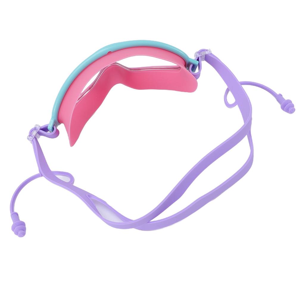 Kids Swimming Goggles Anti Fog Water Proof Wide View Swim Glasses for Children Purple Pink
