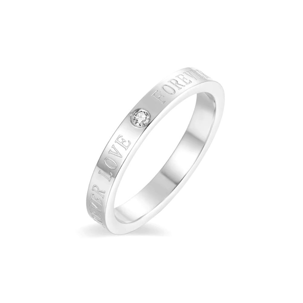 Light luxury high-end LOVE diamond-encrusted titanium steel ring for women, versatile temperament couple ring does not fade hand jewelry No. 5