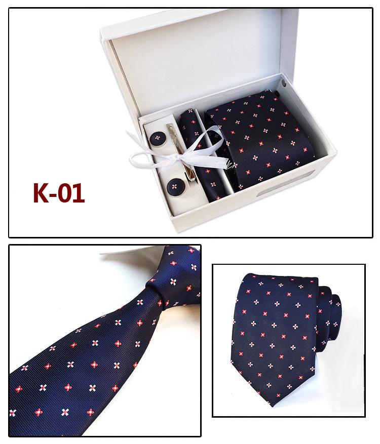 Men S Tie Gift Box 6-Piece Set Group Tie Business Dress Tie