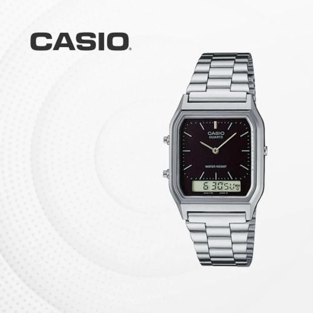 Cio Men s and Women s Wristwatch Analog Vintage Square Digital Watch Couple Item AQ-230A-1D AQ-230A-1D