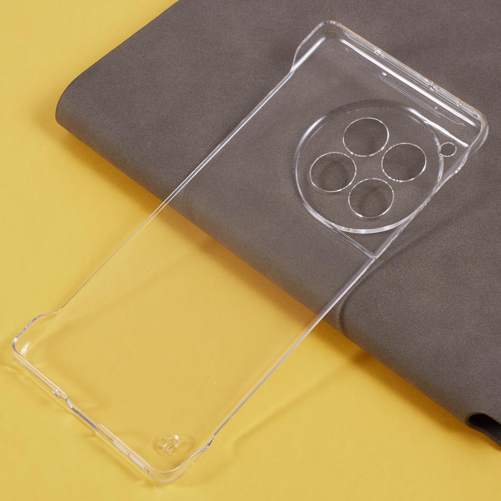 For OnePlus Ace 3 5G/12R 5G Frameless Case Transparent PC Phone Cover