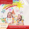 Children's Easy-Apply Transparent Waterproof Wall Sticker for Graffiti and Painting