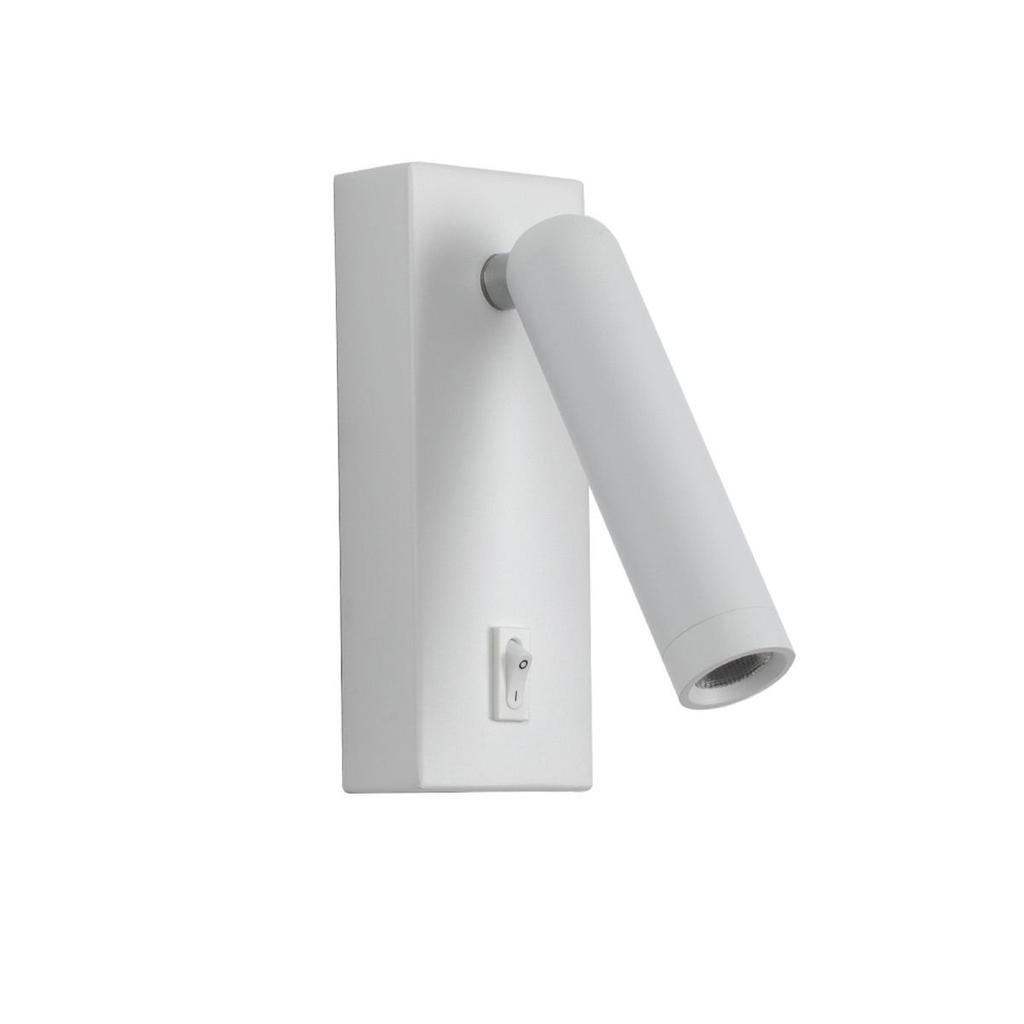 Kinkiet LED 2,5W Z Reflektorkiem I Włącznikiem NOVA WL-46376-1-WH Italux