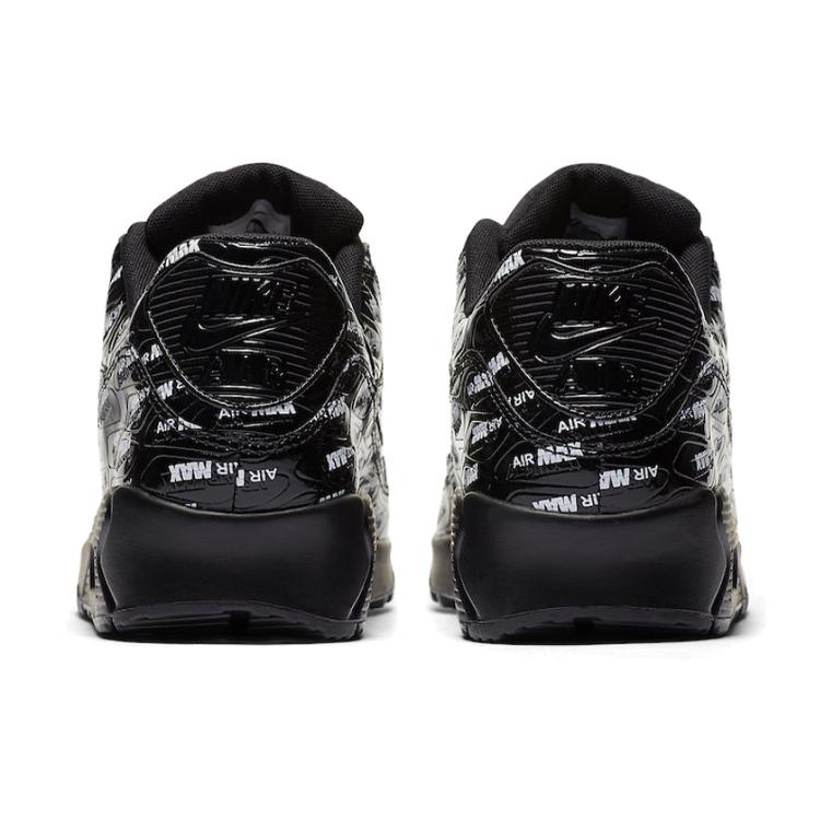 New Nike Air Max 90 All Over Print Black White 700155-015