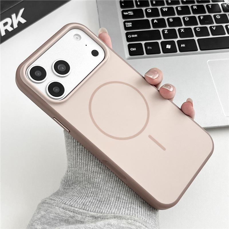 

Противоударный магнитный чехол для iPhone 17/16/15 - Высококачественный контрастный дизайн для мужчин и женщин iPhone 12 Pro верблюд