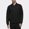 Adidas Solid Color Casual Sports Style Knitted Zip Jacket Men Jackets Black DW4625