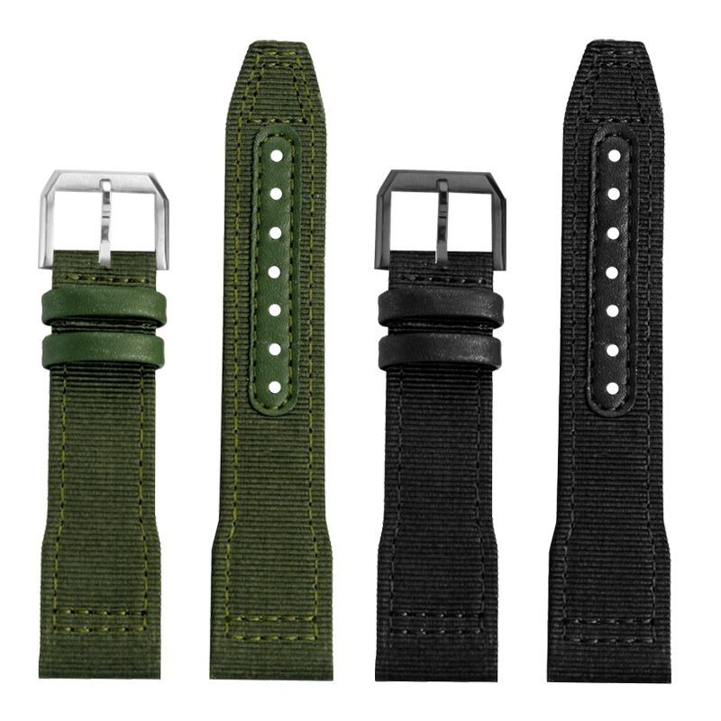 Voor IWC pilot Mark XVIII Spitfire Portugal serie outdoor sporten nylon canvas horlogeband voor heren 20 21 22MM