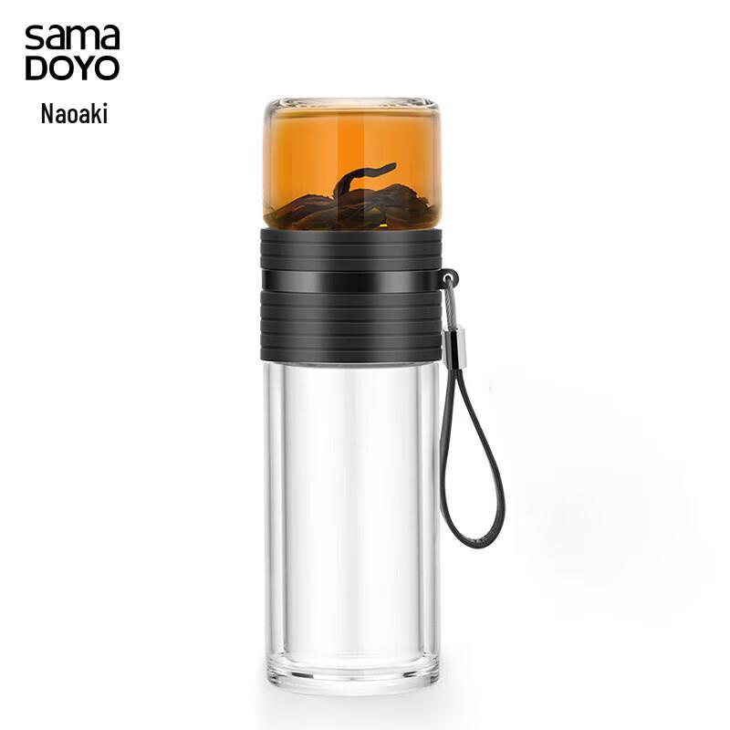 Shangming Portable Heat-Resistant Glass Tea Infuser Bottle