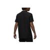 Jordan Solid Color Logo Print Short Sleeve Polo Shirt Men Tops Black DZ0550-010