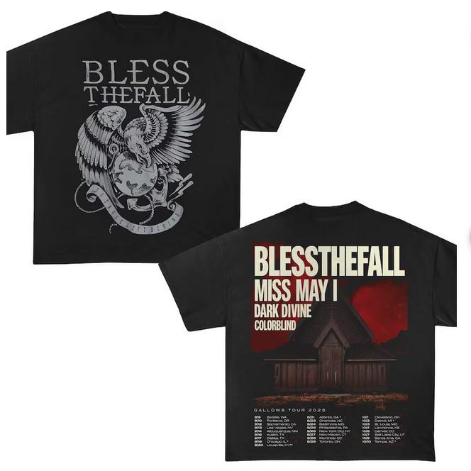 

Blessthefall Tour T-Shirt, Blessthefall Merch. L