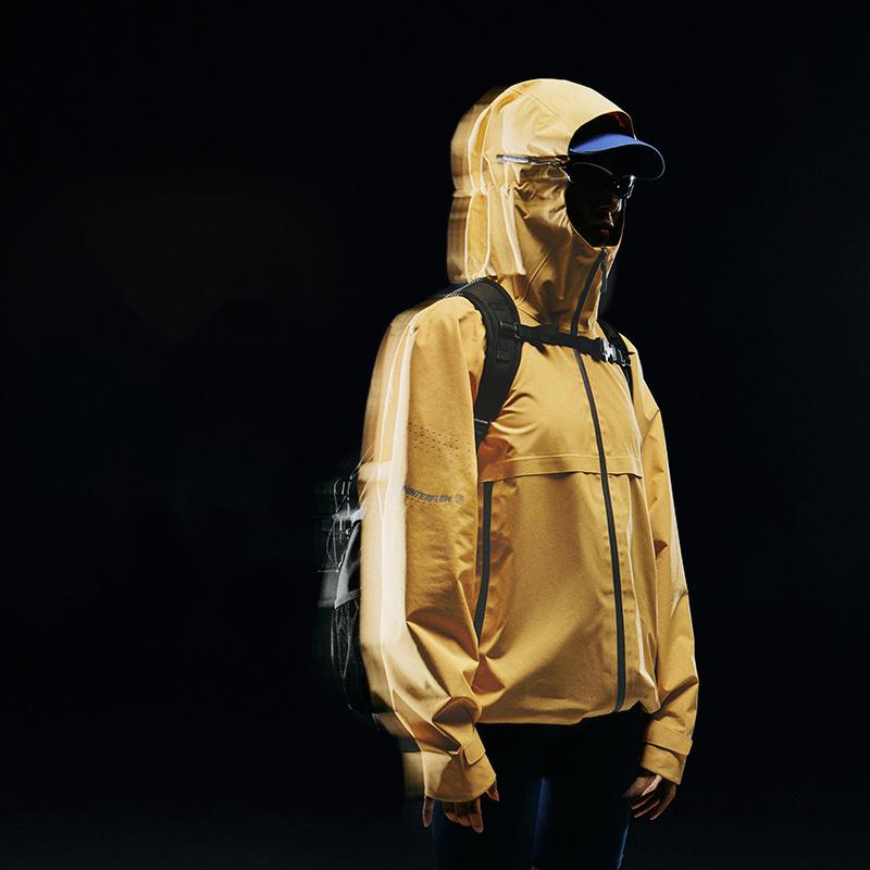 Li Ning CF Reflective Waterproof Breathable Hooded Outdoor Jacket Men Jacket Light-Moon ACFU005-2