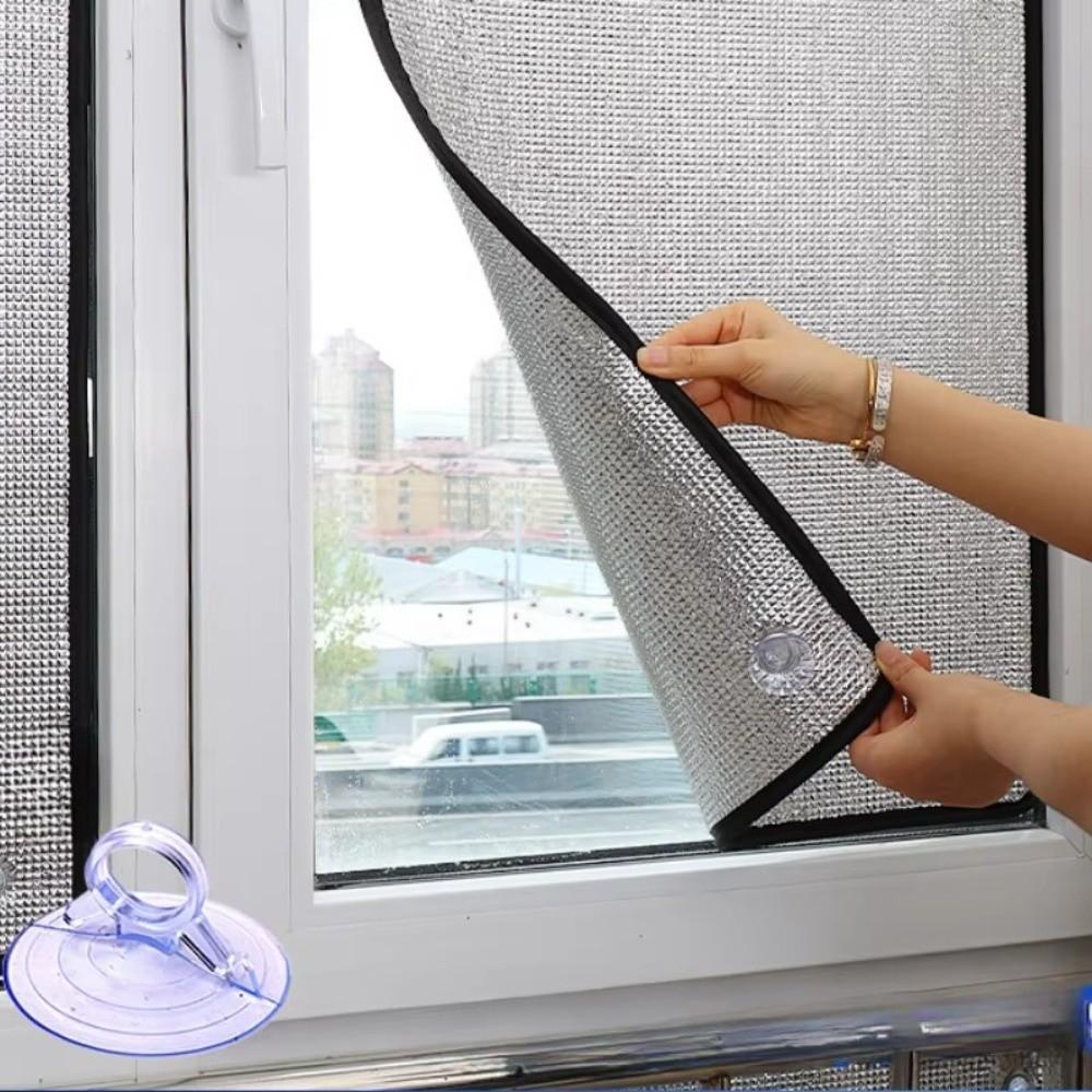 Película Parasol para Ventana Anti-UV Protector Solar de Papel de Aluminio Almohadilla Protectora Película de Privacidad para Ventana para el Hogar