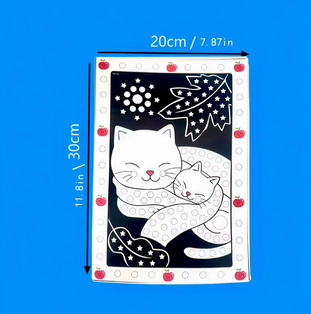 610 Sheetslot Cute Cartoon Animal Drawing Mosaic Sticker Funny Puzzle Dot Stickers For Kids Children Early Educational Patienc