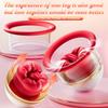 Rechargeable Portable Nipple Licking Sucking Vibrator Female Breast Massager Clitoral Bite Vibrating Climax Sex Toy for Female Masturbation Waterproof