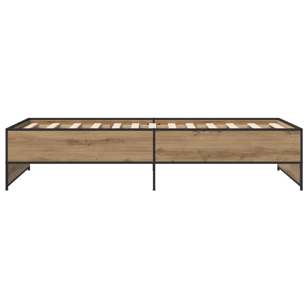 Artisan Oak Bed Frame 80 x 200 cm Particleboard