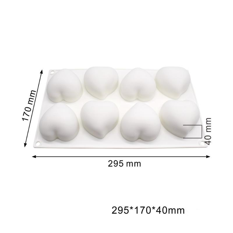 Heart Shape Chocolate Silicone Mold for French Mousse Pastry Flexible Nonstick Baking Tool Perfect for Festive Occasions