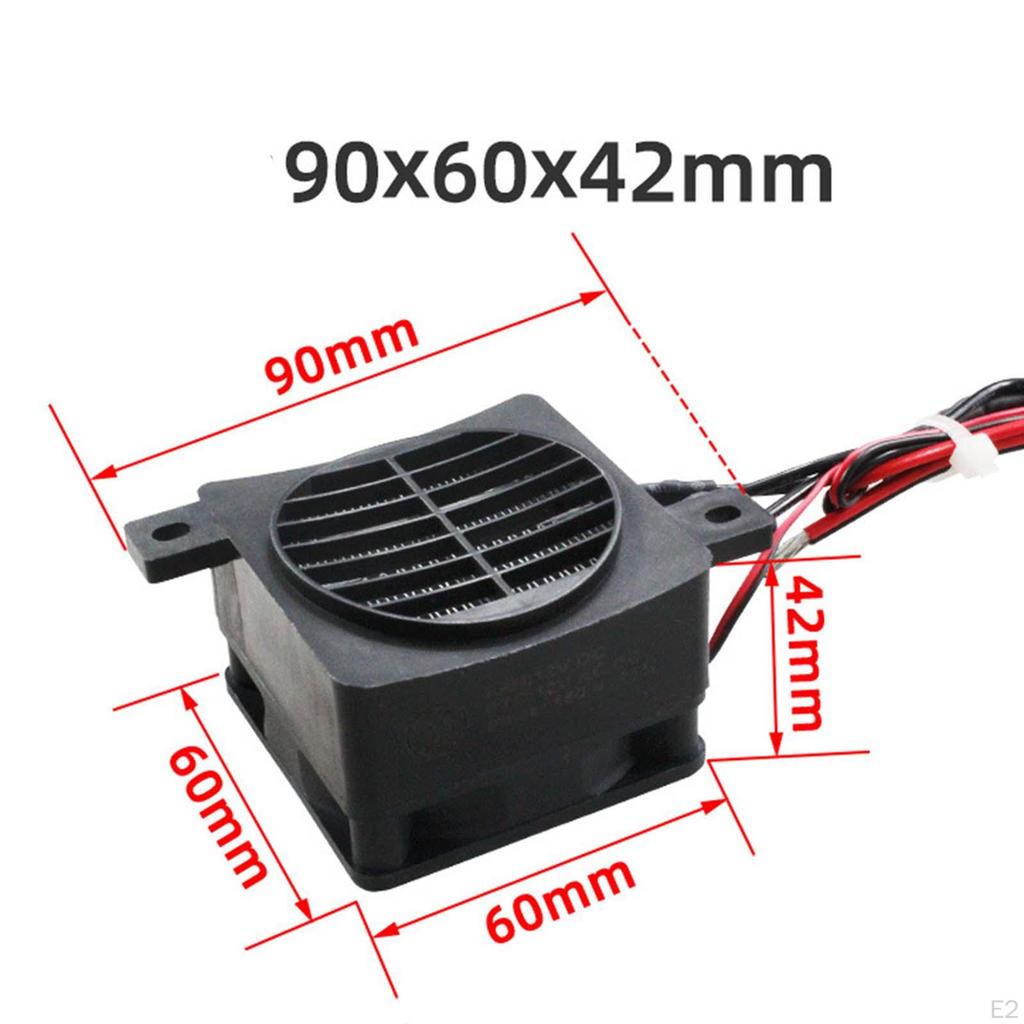 Heater PTC Fan Fast Adjustable 12V for Indoor Kitchen