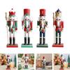 Nutcracker Figurine Christmas Decoration Standing Wooden Nutcracker Desktop