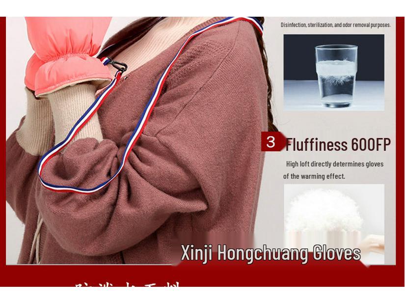 Wiatroszczelne Zimowe Rękawice Rowerowe Męskie i Damskie - Grube, Ciepłe Rękawice Łapawice Bawełniane