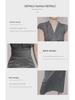 Royal Sister V-Neck Pleated Shrug Slim Dress - Women's Summer Fashion Skirt