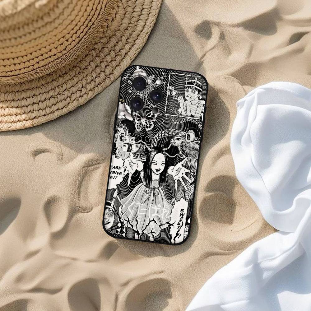 Anime Junji Ito Terror Horror Phone Case For IPhone 17 16 15 14 13 12 11 PRO MAX PLUS Mini TPU Soft To Skin-friendly Case