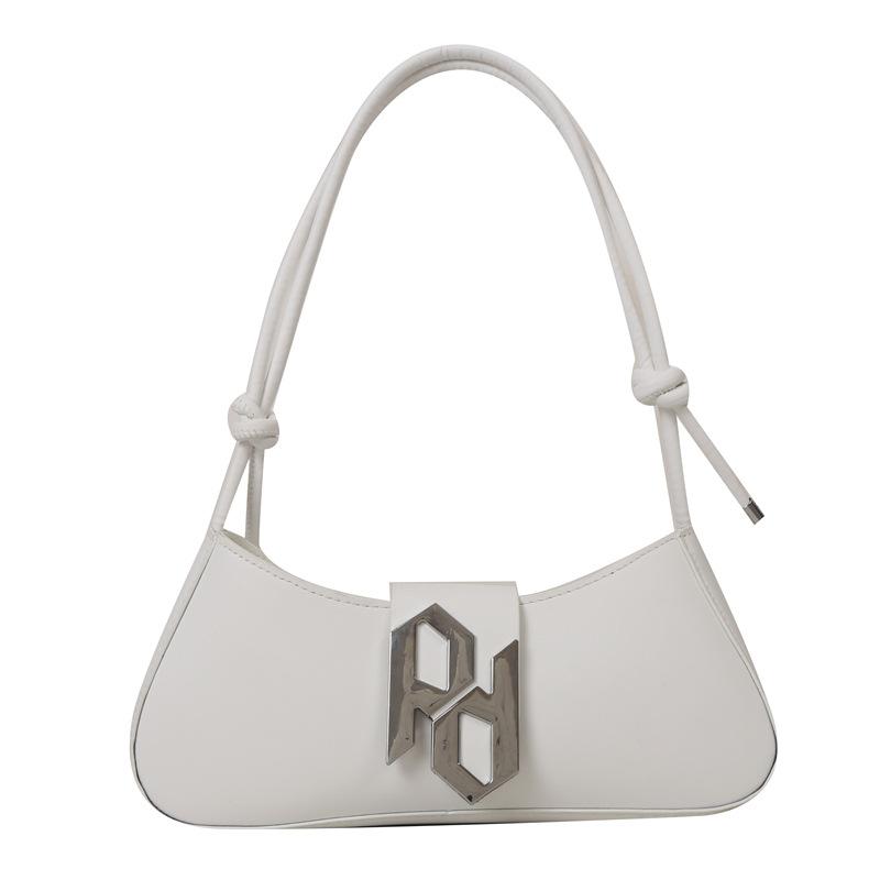 

Сумки Текстурная Сумка Женская Сумка Летняя Однотонная Сумка Подмышка Из Искусственной Кожи В Иностранном Стиле Сумка Для Езды На Работу белый