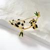 Niedliche Panda Guofeng Brosche High-End Damen Design Sinn Nische Neue Chinesische Brosche Anzugnadel Anti-Licht Accessoires